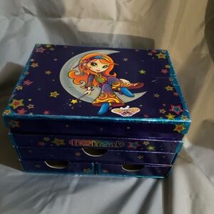 Lisa Frank Moon Girl Stationery Jewelry Drawer Storage